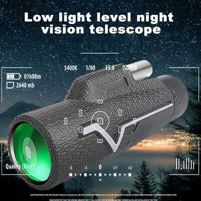 High Power Portable BAK4 Prism Adults Kids Monocular Telescope Scenery 25x50