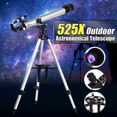 New Professional Refractor Telescope Monocular Astronomical 525X Scope w/Tripod