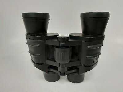 Pair Of Orange Tinted Binoculars In Canvas Case Black Sturdy Bird Watching #798