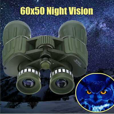 HD 60x50 Military Binoculars Army Optics Zoom Day/Night Telescope Camping Travel