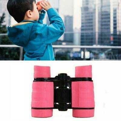 4x30 Kids Pink Binoculars Pocket Rubber Telescope For Kids Outdoor Games S2H