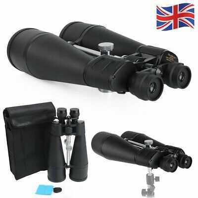 UK Sakura 80mm Tube 30x-260x160 Zoom Coated HD Binoculars Telescope Tripod Mount