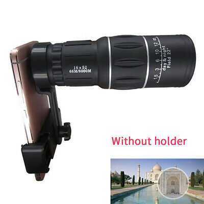 16X52 mm Super Telephoto Zoom Monocular Telescope Night Vision HD Portable UK