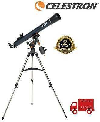 Celestron AstroMaster-90 AZ 90mm 3.5 90mm Refractor Telescope Kit (UK Stock)