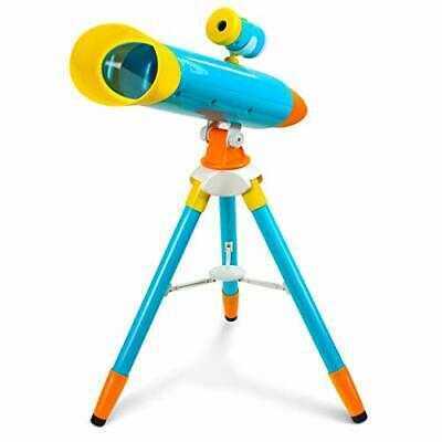 kidzlane Little Experimenter 2-in-1 Kids Projector + Telescope with Collapsible