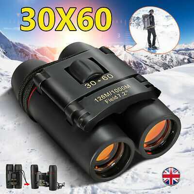 Day Night HD Hunting Binoculars 30X60 Waterproof Telescopes Coordinates +  -