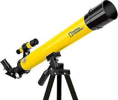 National Geographic 50/600 AZ Telescope with Mount and Tripod yellow 9101001