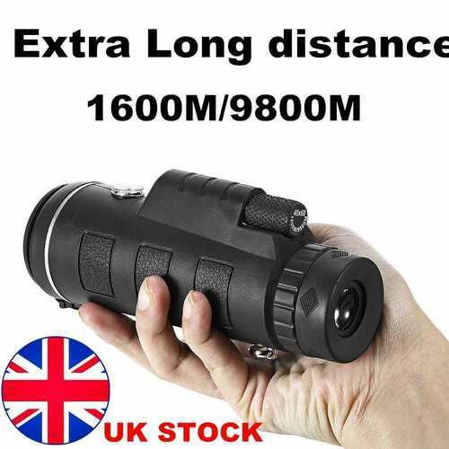 40X60 Portable HD OPTICS BAK4 Night Vision Monocular Telescope Super High Power