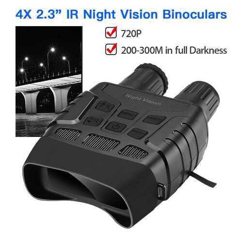 NV3180 4X Zoom Night Vision Binoculars FOV 10 Fliter Cover 300M IR Night Vision