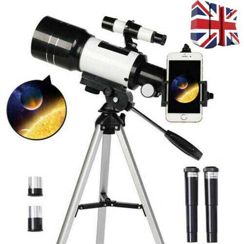 Astronomical Telescope F30070 With Tripod 150X Zoom HD Outdoor Monocular Moon UK