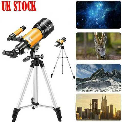 Professional Refractor Telescope Monocular Astronomical Scope Adjustable Tripod