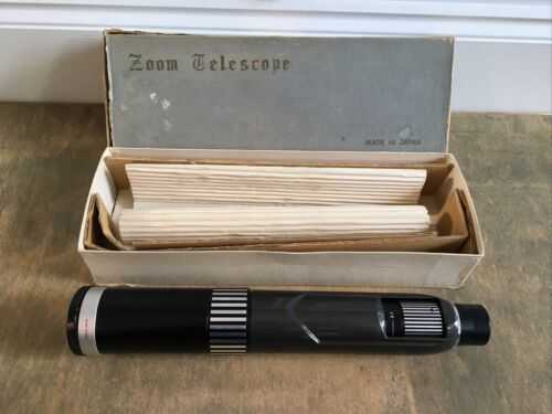 Vintage Greenkat? Zoom Hand Telescope Japan in Box 8-25 Power D=40mm