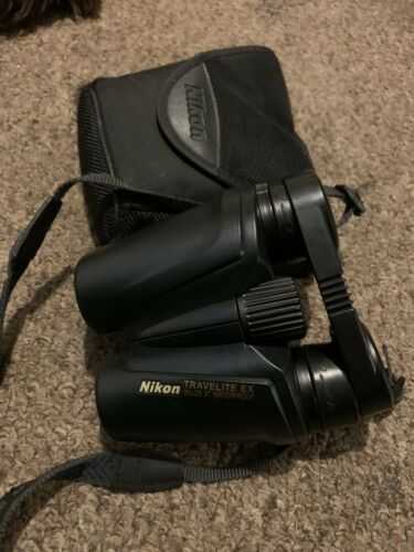 NIKON TRAVELITE EX 10X25 WATERPROOF BINOCULARS VGC, case,strap RRP 120