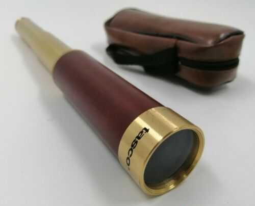 TASCO 25 x 30mm 1 AGST POCKET TELESCOPE in RARE RED LEATHER CASE *Faulty Parts*