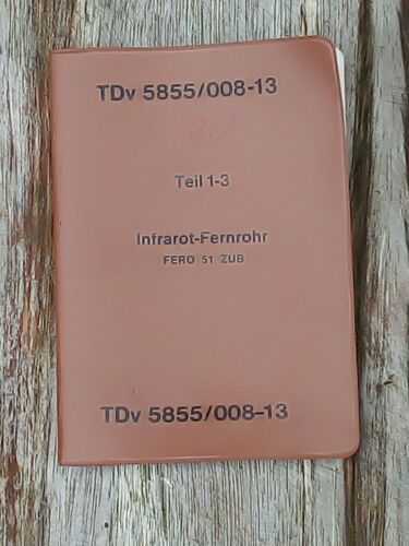 Instruction Booklet for the Use of the Infrared Telescope FERO 51 and FERO 51...