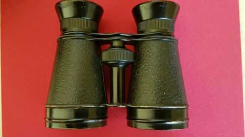 Vintage Old Binoculars Field Or Opera With Leather Case