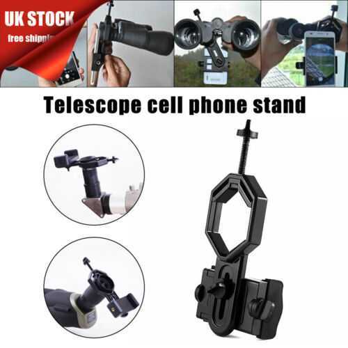 Mobile Phone Adapter Holder Black Telescope Mount For Smartphones Portable Nice