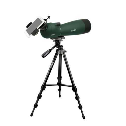 Spotting Scope SVBONY 20-60x80 BAK4 Prism Angled Telescope+54inch Tripod+Adapter