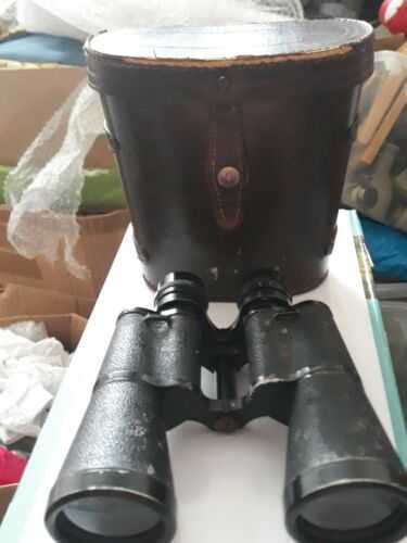 Old Binoculars And Case 12x50 Sky Bolt