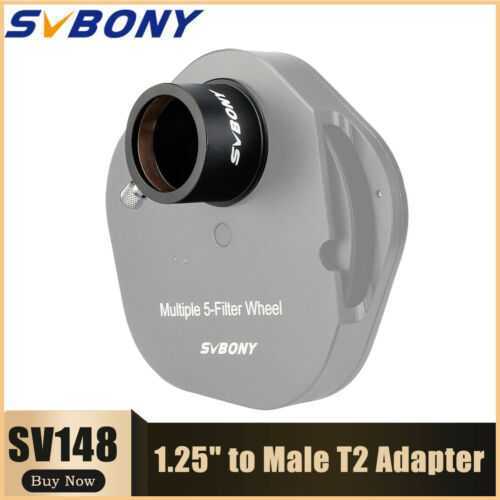 Astronomical Telescope C-Mount Adapter T2 Male M42*0.75 Thread to 1.25