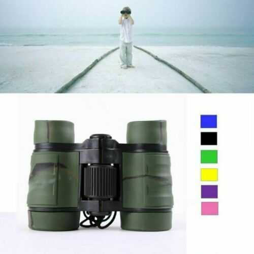 4x30 Children Aram Green Binocular Pocket Rubber Telescope For Kid Outdoor Game