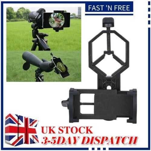 For Smartphones Portable Nice Mobile Phone Adapter Holder Black Telescope Mount.