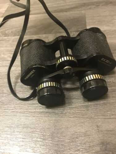 Vintage Hanimex 8 x 30 Fully Coated Optic Binoculars With Case Korea