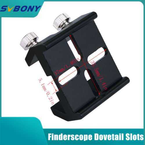 SVBONY Multi-Function Finderscope Dovetail Slots for Optical Telescopes Black