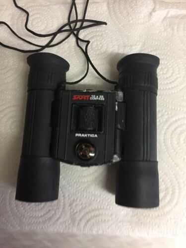 Praktica sport 10x25compass binoculars 41/2long x 3 wide when not extended