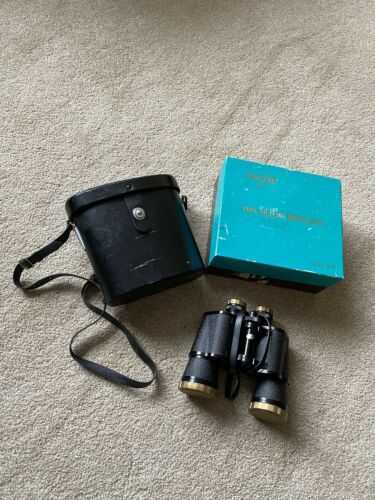 SWIFT TECNAR COATED OPTICS VINTAGE 10x50 BINOCULARS WITH CASE and END/ LENS CAPS