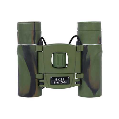 Kids 8x21 Compact Binoculars Folding HD Mini Telescope Hunting Camping Kids G