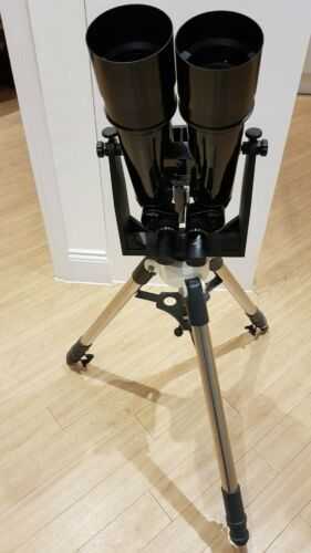 Carina 100mm - 90 Degree - Giant Binoculars -  Sprung Fork Mount - Tripod