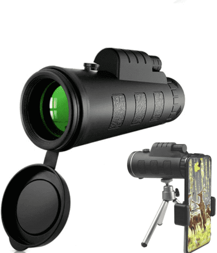 Monocular Telescope, 40X60 High Power HD Monocular with Smartphone Holder and -