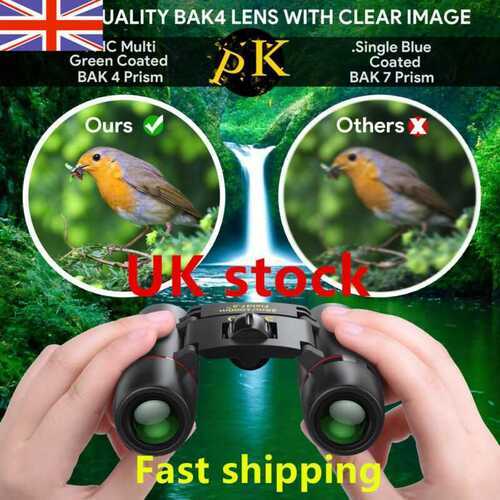 30x60 Binoculars Zoom Telescope Night Day Vision Hd Military Binoculars UK Stock