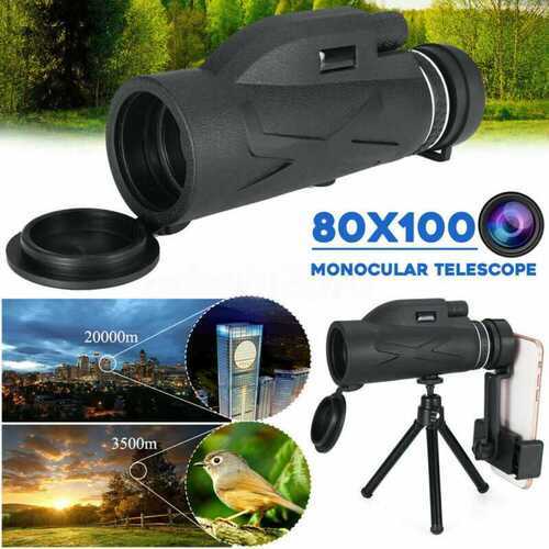 BAK4 80X100 Optics Zoom HD Lens Military Army Monocular Telescope Professional`