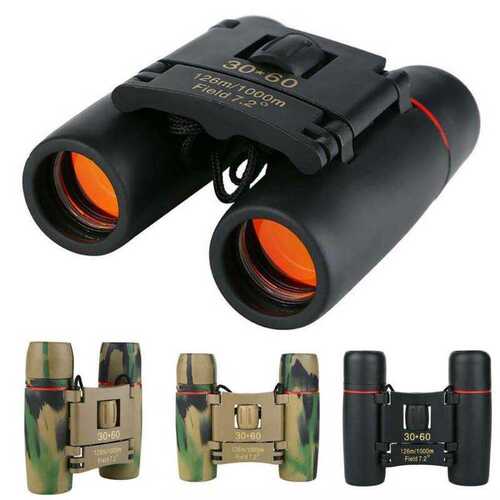 Binoculars Zoom Compact Foldable Camo Telescope Hunting Vision Travel Outdoor UK