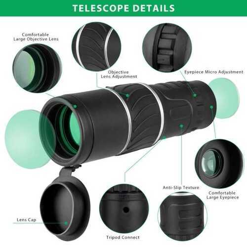 16X52 Optical Telescope Camera Phone Clip-on For Mobile Zoom Lens Universal HD