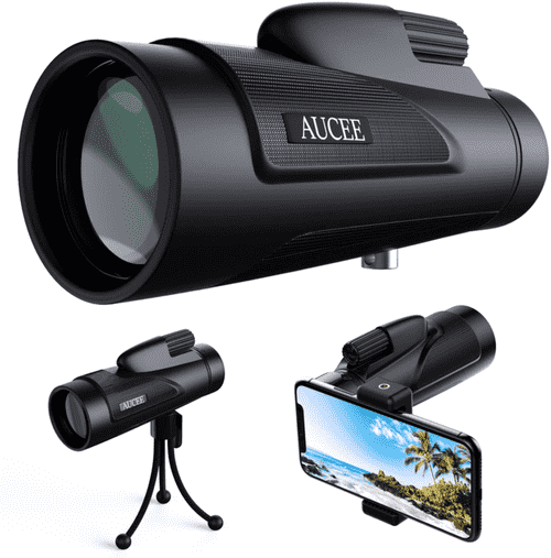 12x50 Monocular Telescope for Adults, AUCEE HD High Power Bak4 Prism Monocular W