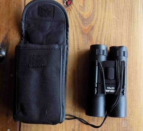 Binoculars 10 X 25 lightweight folding with case