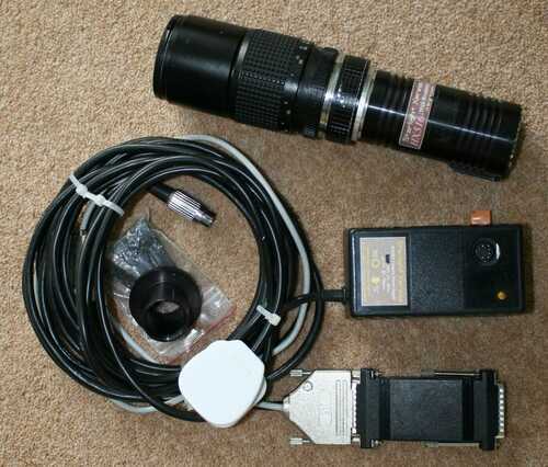 Telescope CCD Electronic Camera Starlight Xpress HX516 with 200mm camera lens