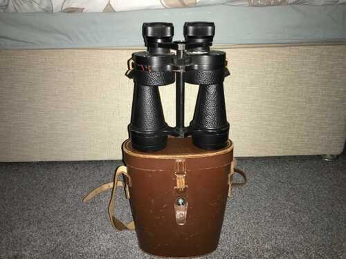 Vintage Ross London 10x50 Stepmur JR Binoculars in Original Case #RL