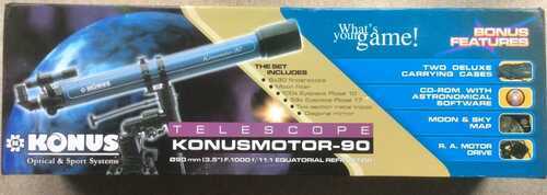 konusmotor-90 Telescope.90mm (3.5) F1000 f/11.1 Equatoral Refractor