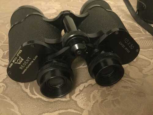 Vintage REGENT  Hans Weiss Optics 10 x 50 zoom binoculars With case