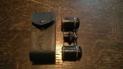 PAIR PETITE ANTIQUE OPERA GLASSES/BIRD WATCHING BINOCULARS. MADE IN FRANCE.