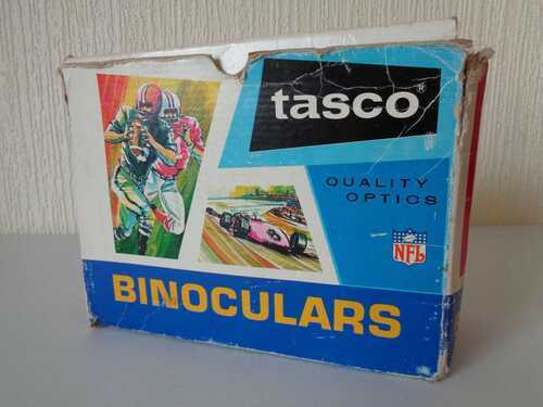 Vintage Tasco Binoculars #116 NFL 7x35 Wide Angle Boxed with Case