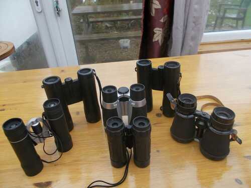 6 Pairs of binoculars