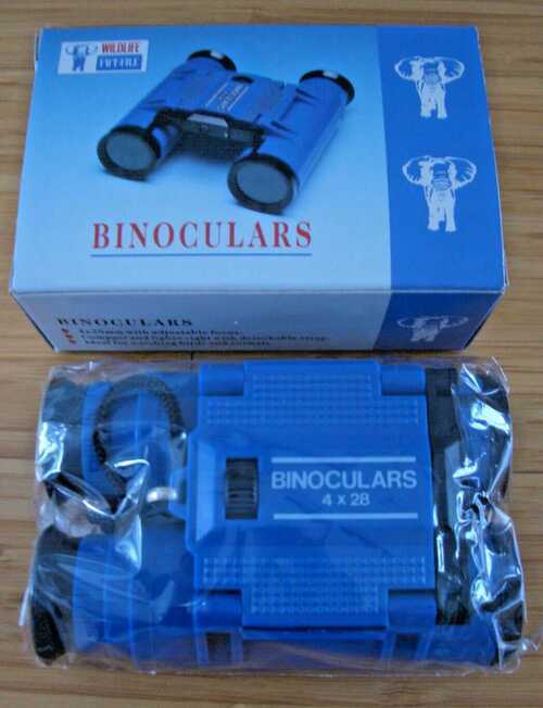 Wildlife Fact-File 4 x 28 Blue Binoculars - New and Boxed