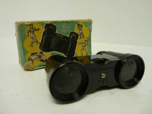 Vintage Pocket Sports Binoculars + Box SEL Potters Bar Middlesex B16