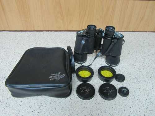 Tasco Zip Binoculars Model 2014 16x35mm with Case, Lens Caps and Yellow Filter