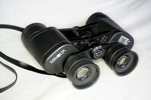 Minolta Standard 8x40 BINOCULARS Extra Wide 9.5 Multi Coated With Soft Case